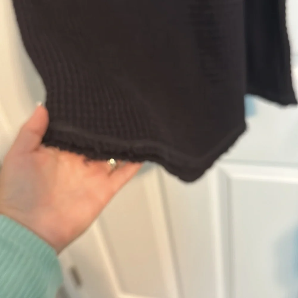 Free People Black Cold Shoulder Sweater NWT